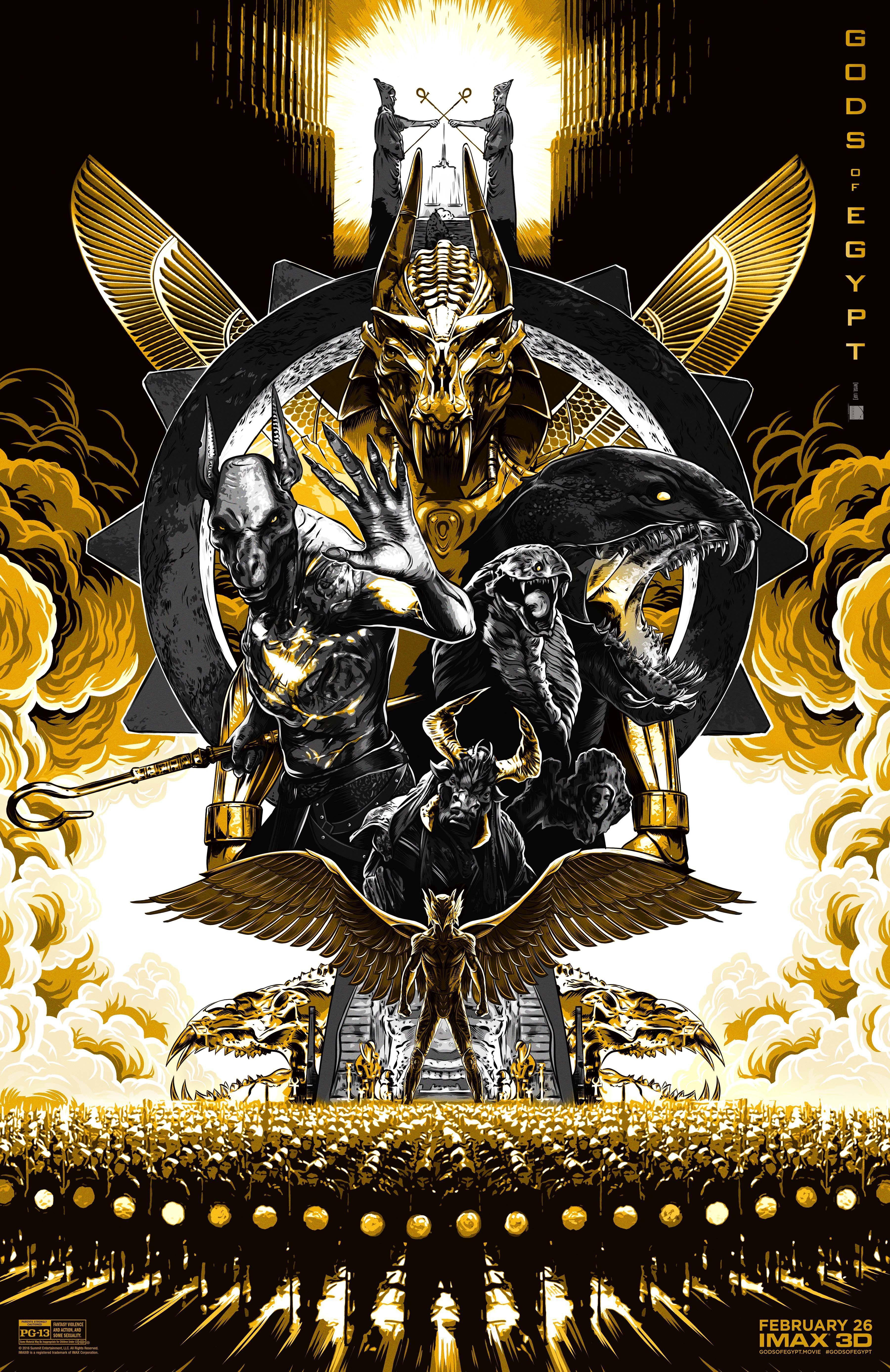 3600x5550 The Gods of Egypt enter beast mode in our exclusive art. Wage
