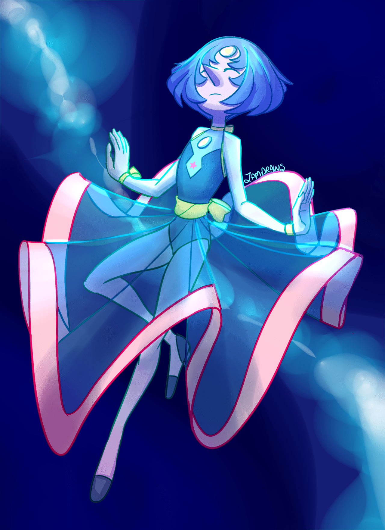 1280x1760 Blue Pearl + Crystal Gem Pearl