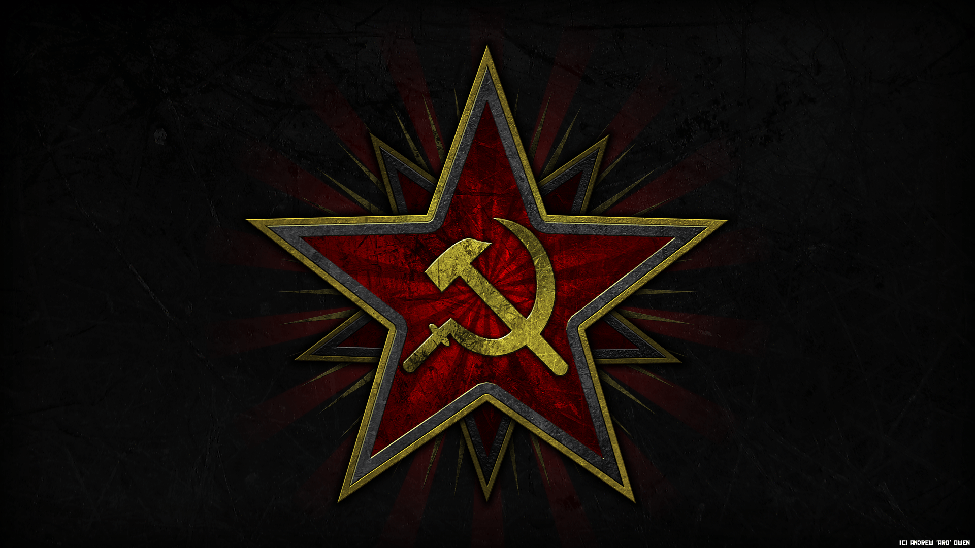 1920x1080 Soviet Hammer and Sickle Wallpaper image