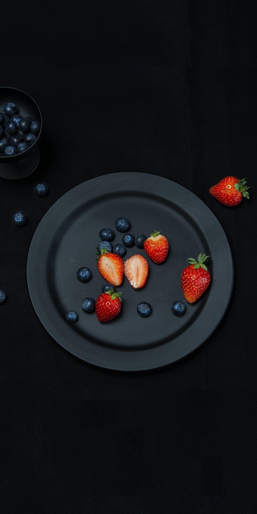 1080x2160 Fruits dish, strawberry, blueberry Wallpaper. Fruit dishes, Food, Fruit wallpaper