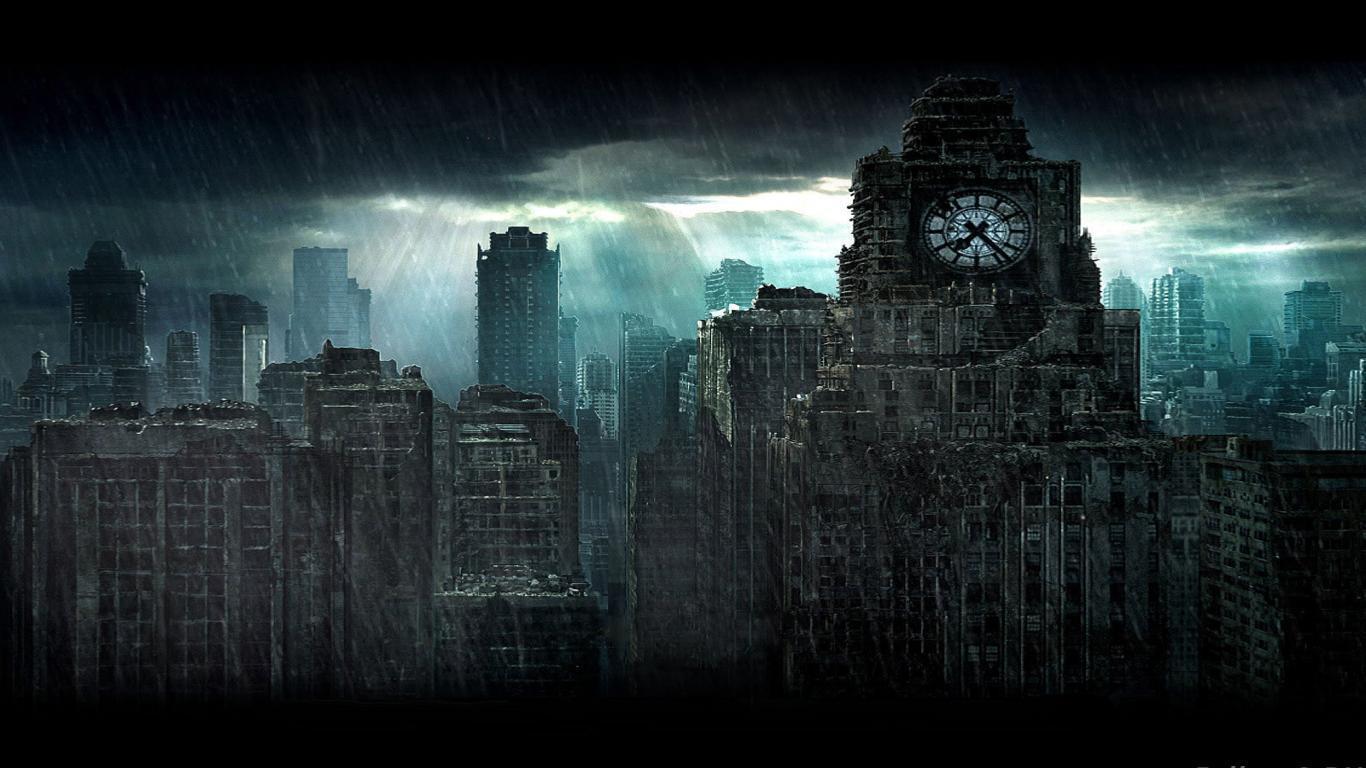 1366x768 Rain Wallpaper