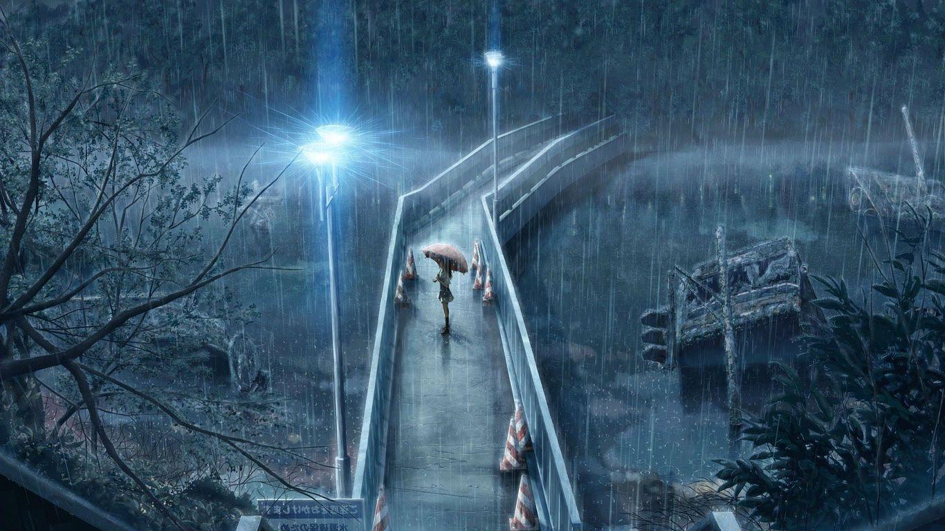 1366x768 Big Ben London Rain Wallpaper 1366x768