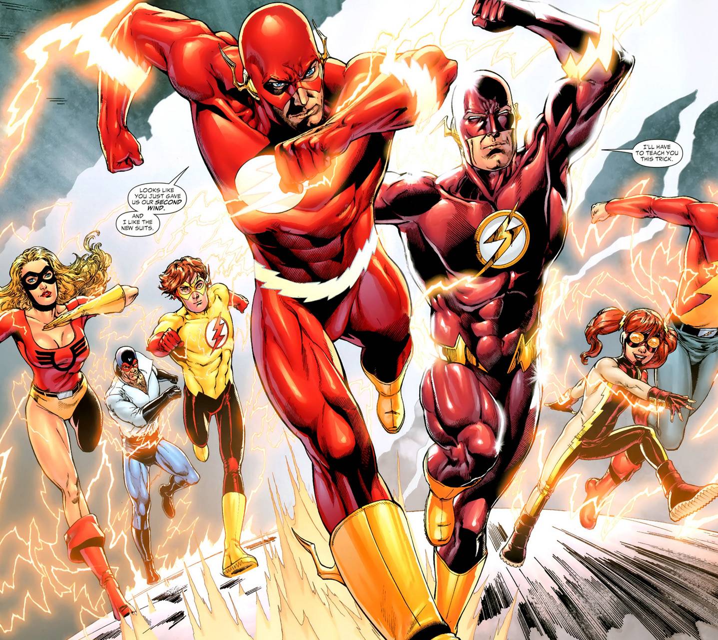1437x1280 Flash Family wallpaper