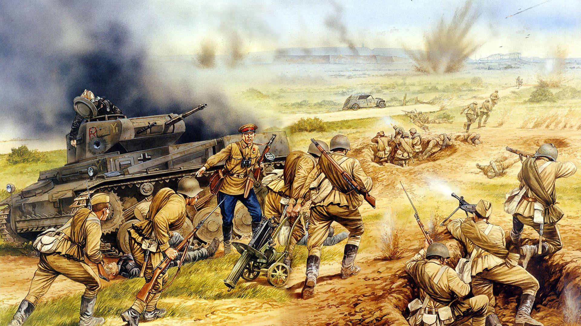 1920x1080 Download Wallpaper 8 I, Operation, Barbarossa, Soldiers, Art, Soviet
