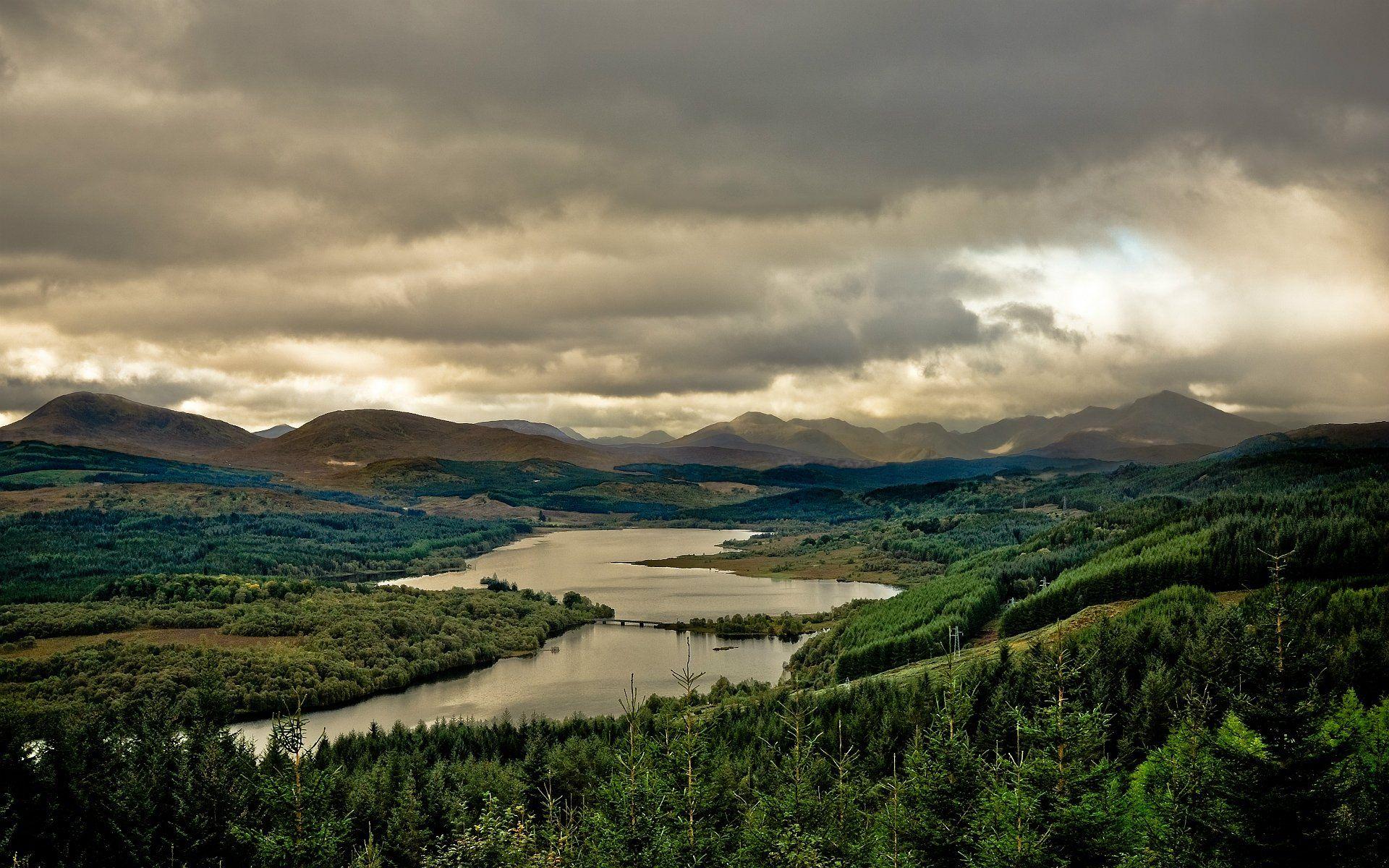 1920x1200 Great Britain, Scotland, Loch Garry HD Wallpaper. Background