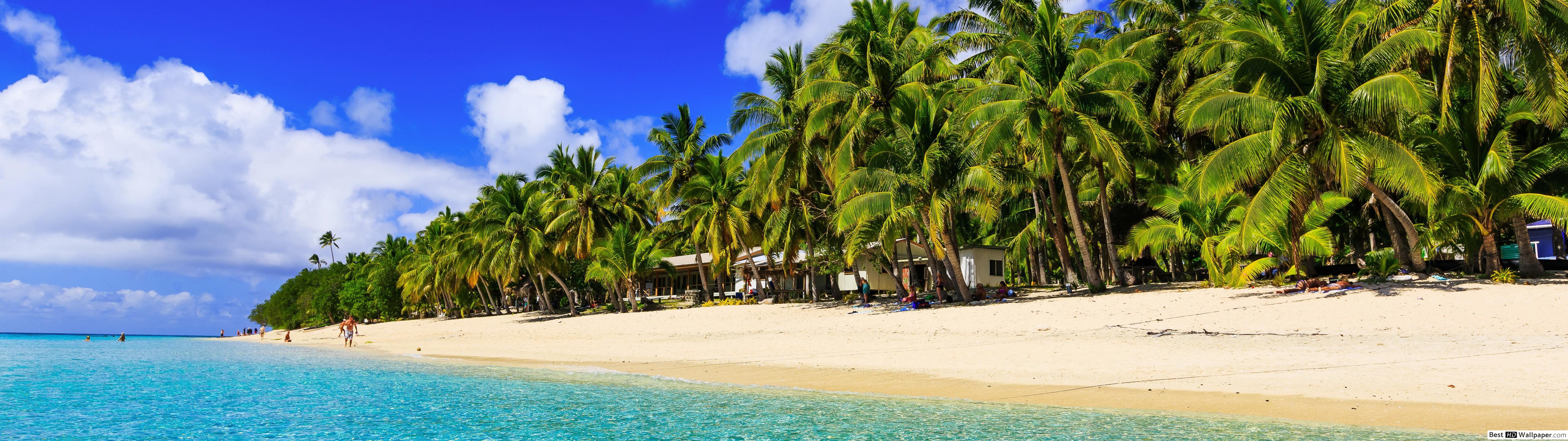 5120x1440 Beautiful Sea Beach HD wallpaper download