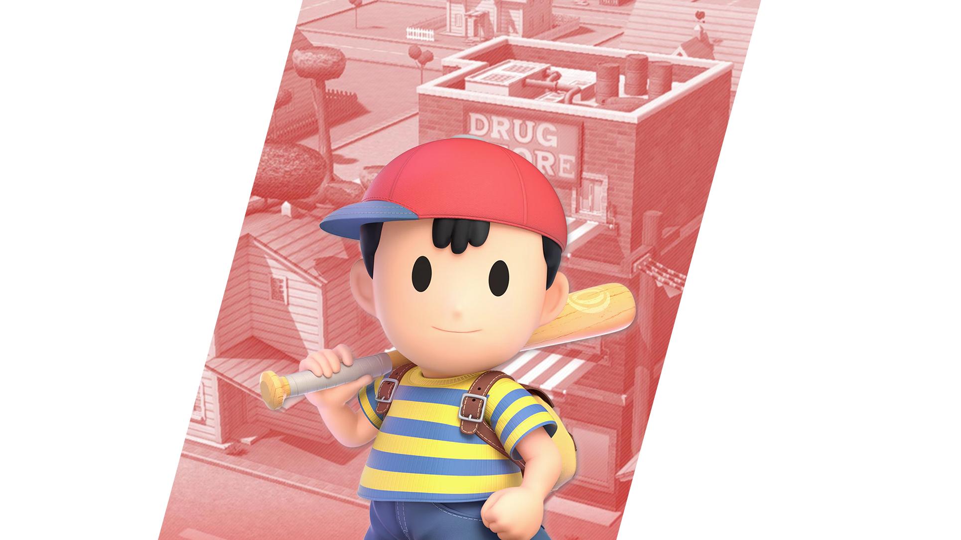 1929x1085 Super Smash Bros Ultimate Ness Wallpaper. Cat with Monocle