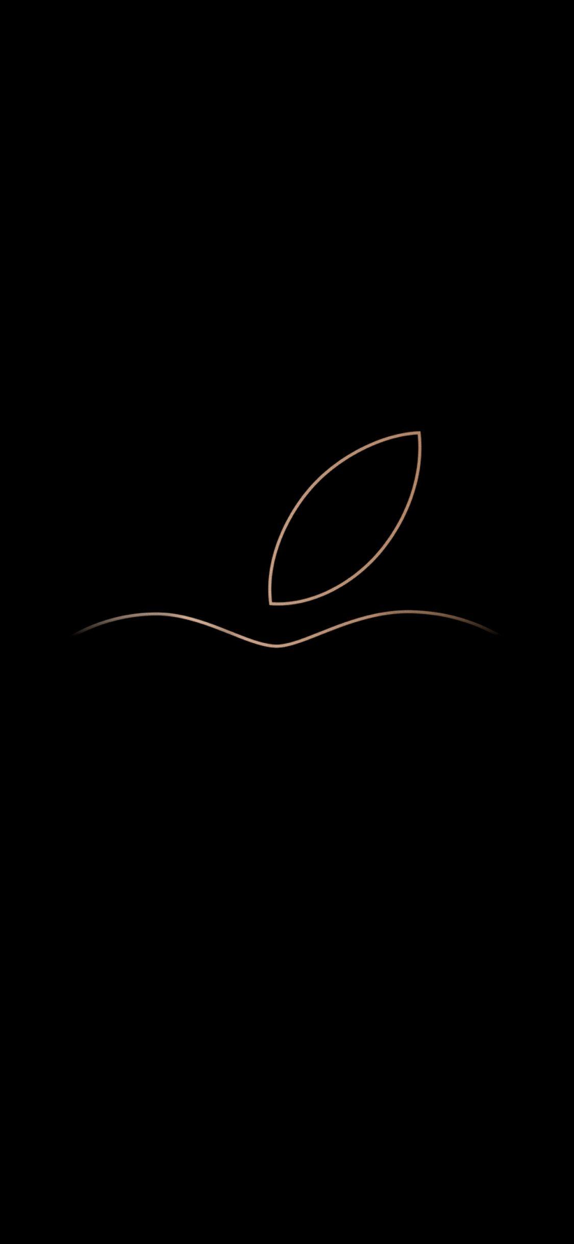 1125x2436 Apple, logo, minimal, dark wallpaper, 2560x HD image, picture