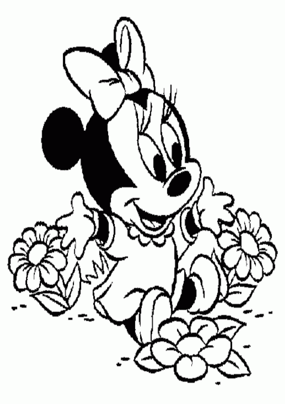 940x1329 Mickey mouse black and white minnie mouse clipart black and white clipartfox