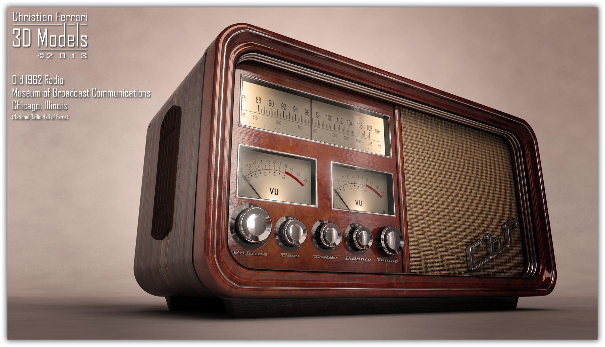 2100x1204 Old Time Radio 3D