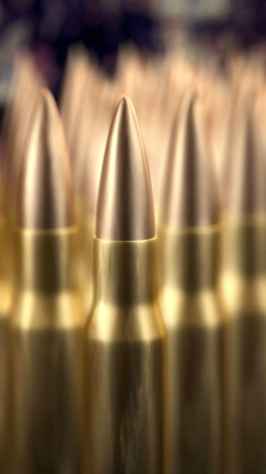 1080x1920 Military Bullet Pile Macro Bokeh #iPhone #plus #wallpaper