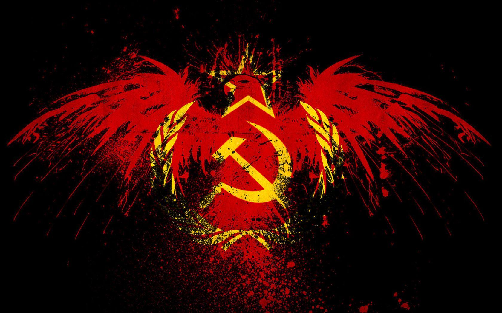 1680x1050 the ussr, spray, paint, eagle Wallpaper and Picture 59358