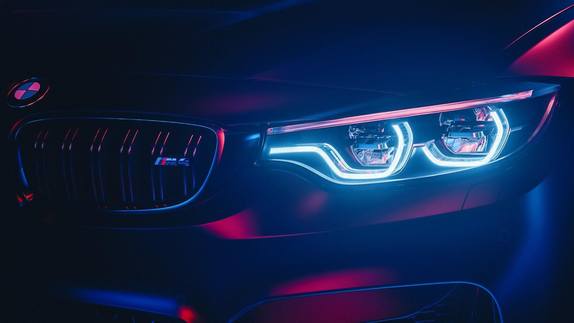 Hình nền đèn pha LED hiệu suất 1920x1080 BMW M4 M.  Hình nền xe hơi HD