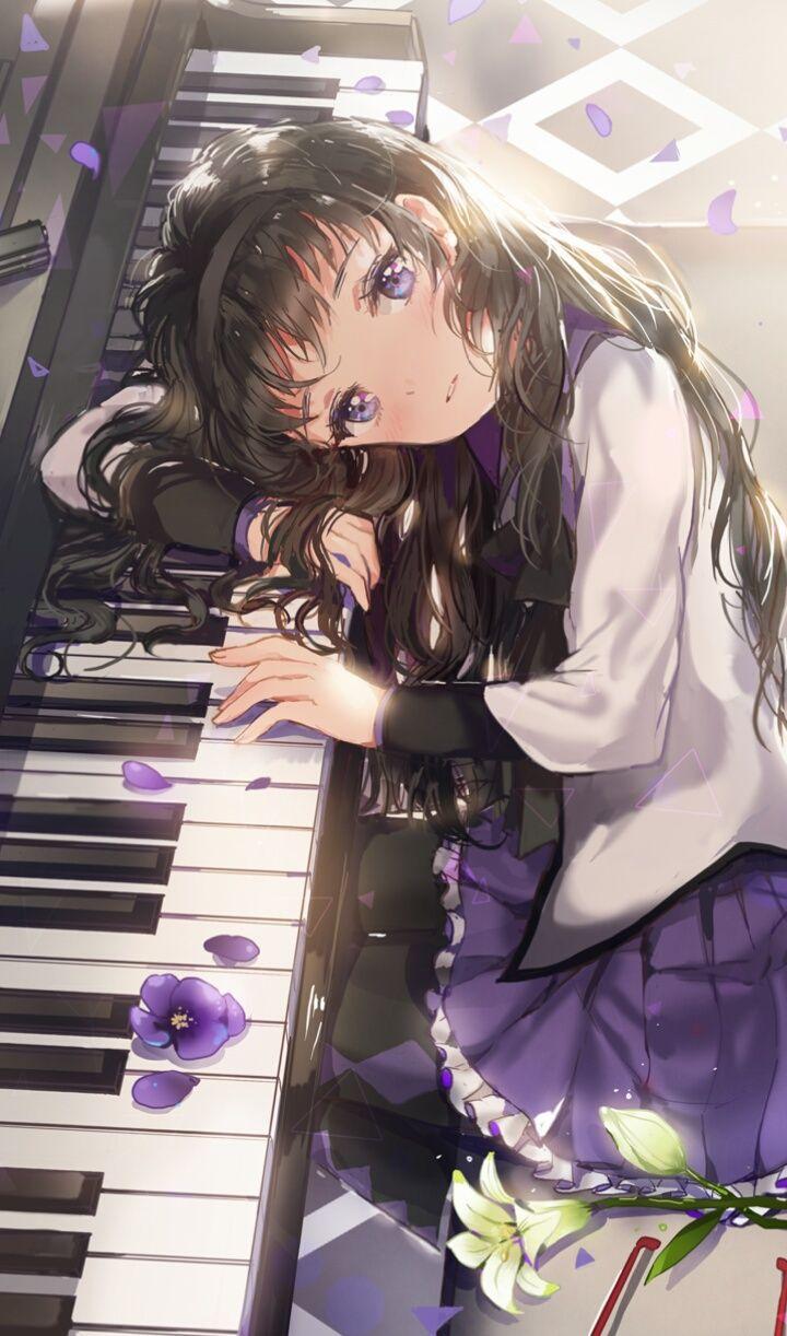 720x1222 anime, art, art girl, background, beautiful, beautiful girl, beauty, cartoon, drawing, flowers, girl, illustration, illustration girl, kawaii, piano, sweet girl, wallpaper, we heart it, beautiful art, beauty art, art anime, wallpaper iphone