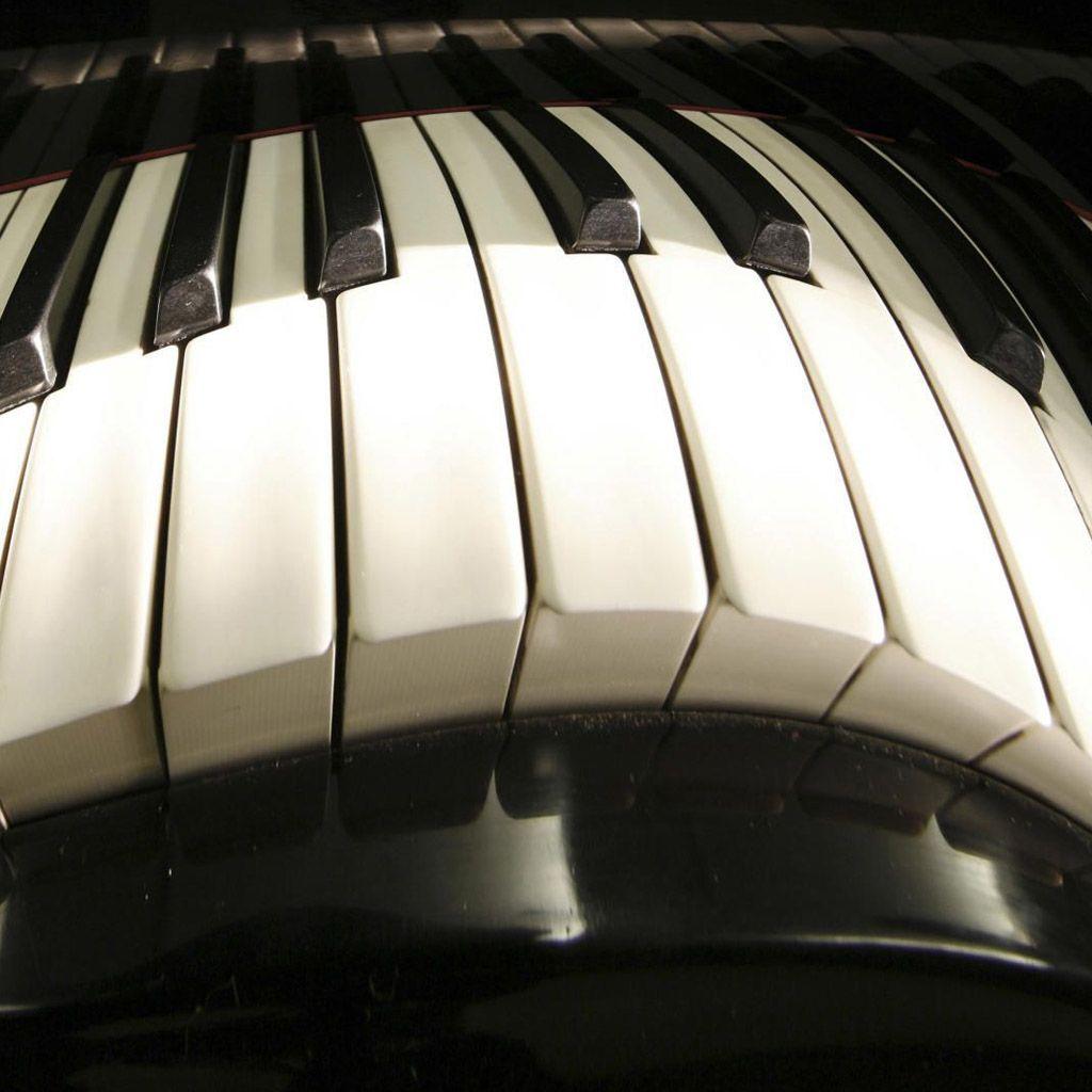 1024x1024 Piano Keyboard Artistic iPad Wallpaper Free Download