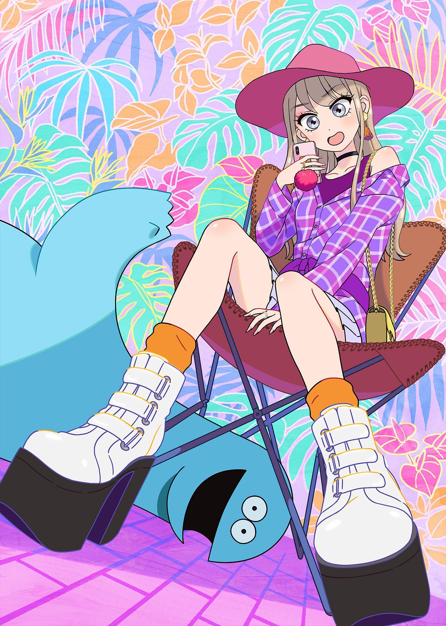 1426x2000 Gal and Dinosaur” TV anime visual (textless)