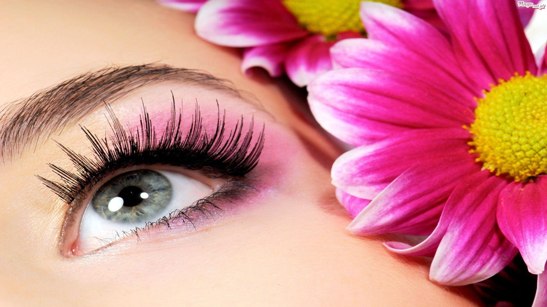 1920x1080 Beautiful Eye Makeup With Flower Other Hd Free Wallpaper