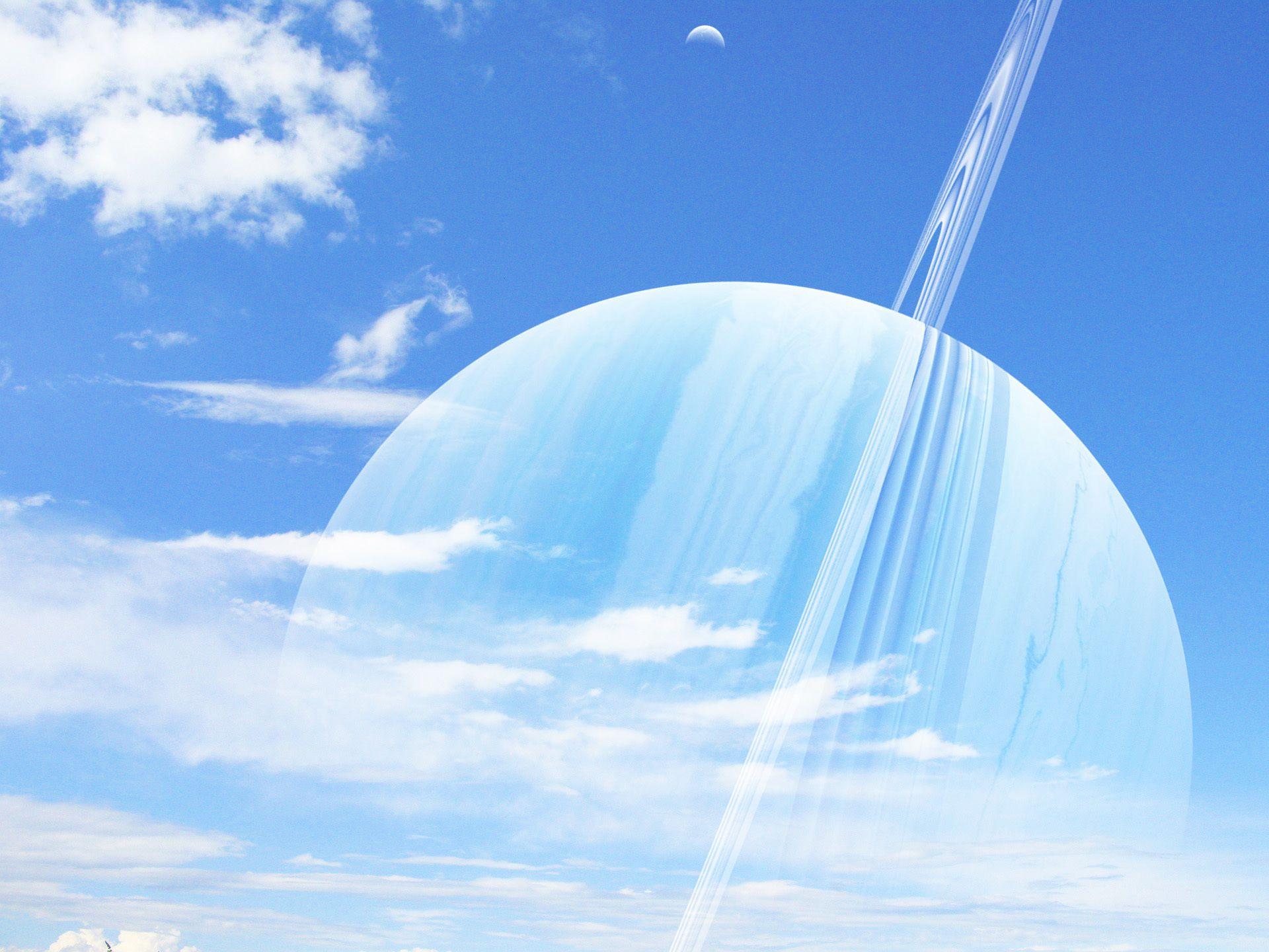 1920x1440 planets, Sky, Light, Blue, Space Wallpaper HD / Desktop