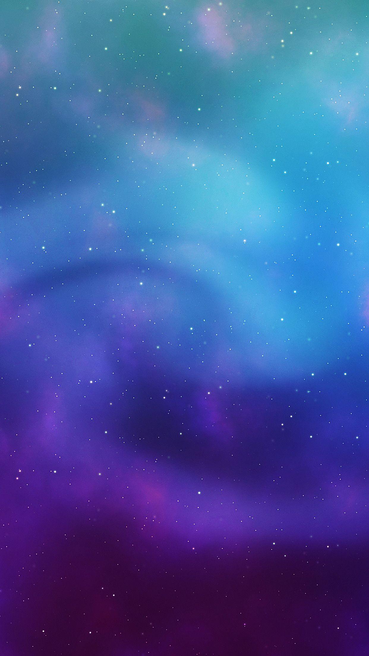 1242x2208 Space Wallpaper Blue