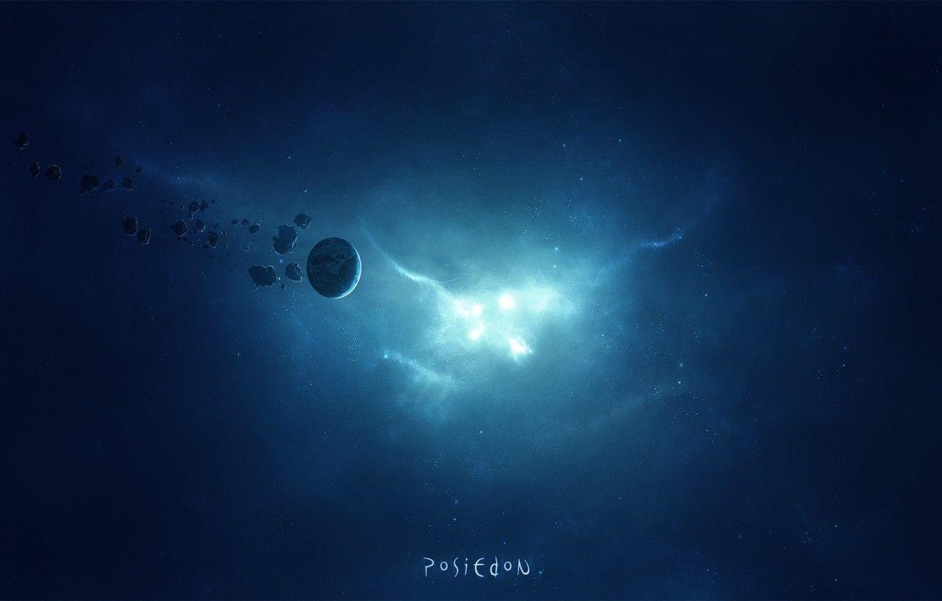 1332x850 Wallpaper light, the wreckage, nebula, planet, blue, space image