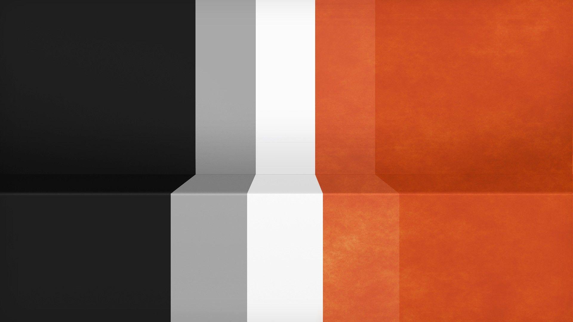 1920x1080 Abstract black minimalistic white orange gray textures lines