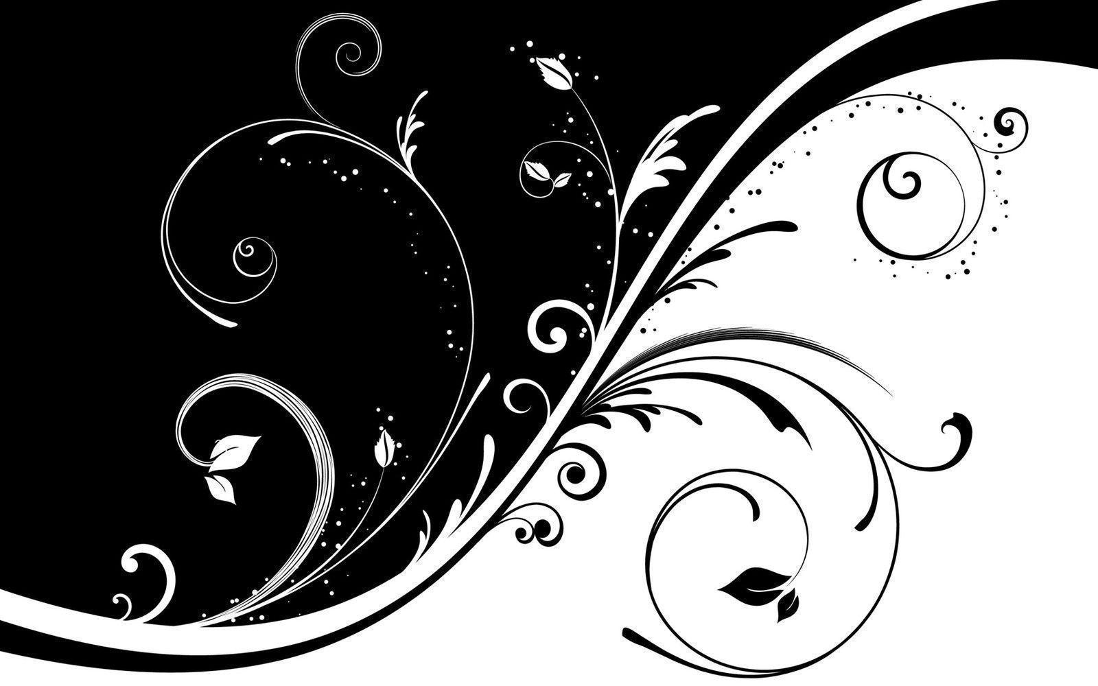 1600x1000 Black And White Abstract Background