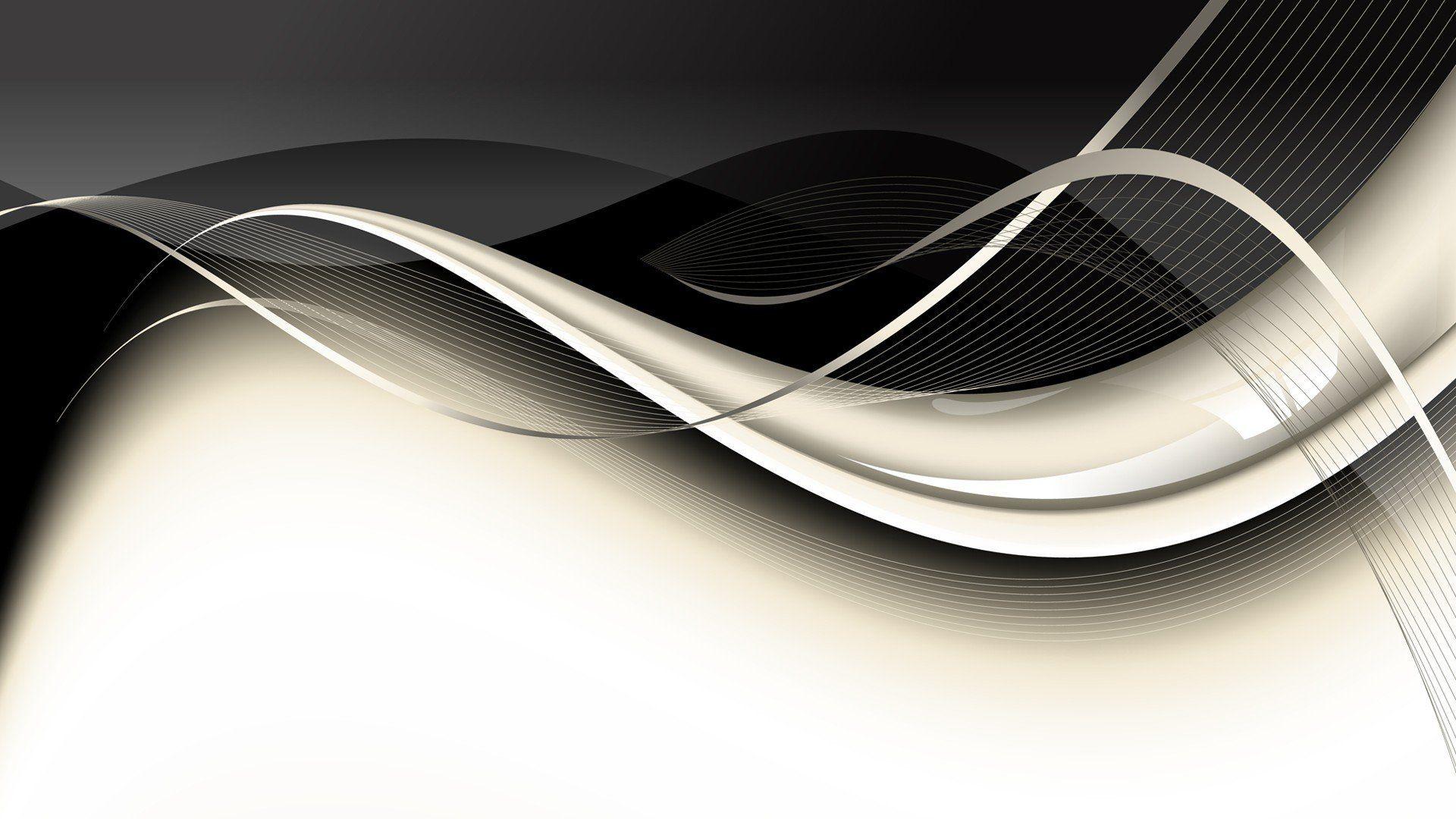 1920x1080 black, And, White, Vectors, Line, Gradient, Graphics Wallpaper HD