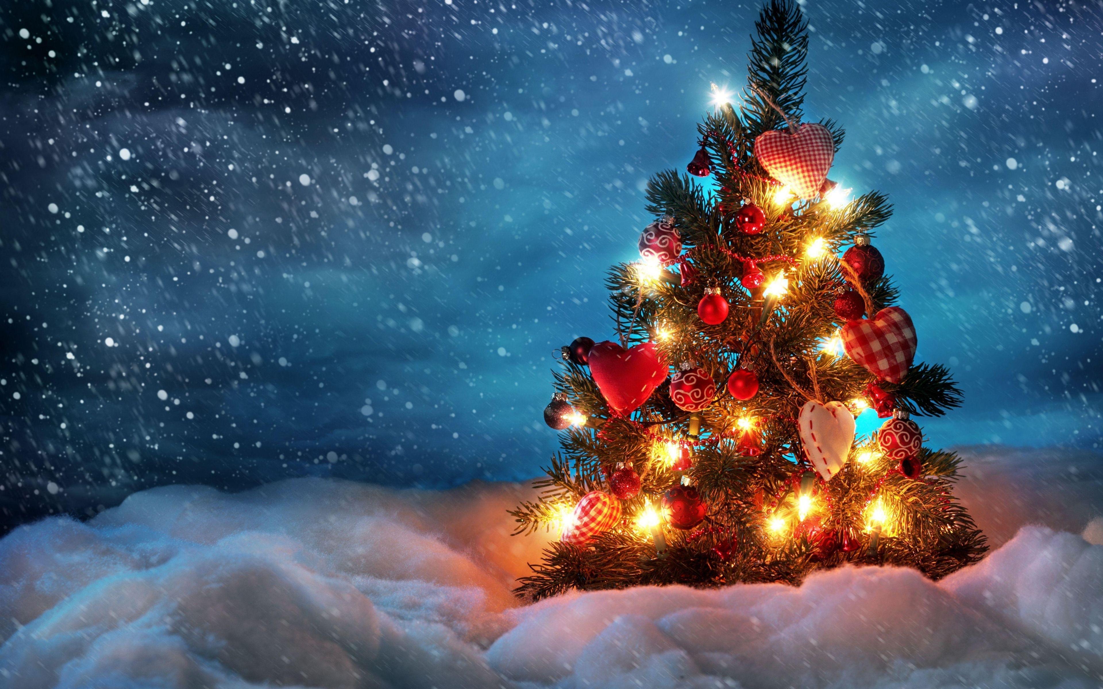 3840x2400 Christmas Tree Wallpaper