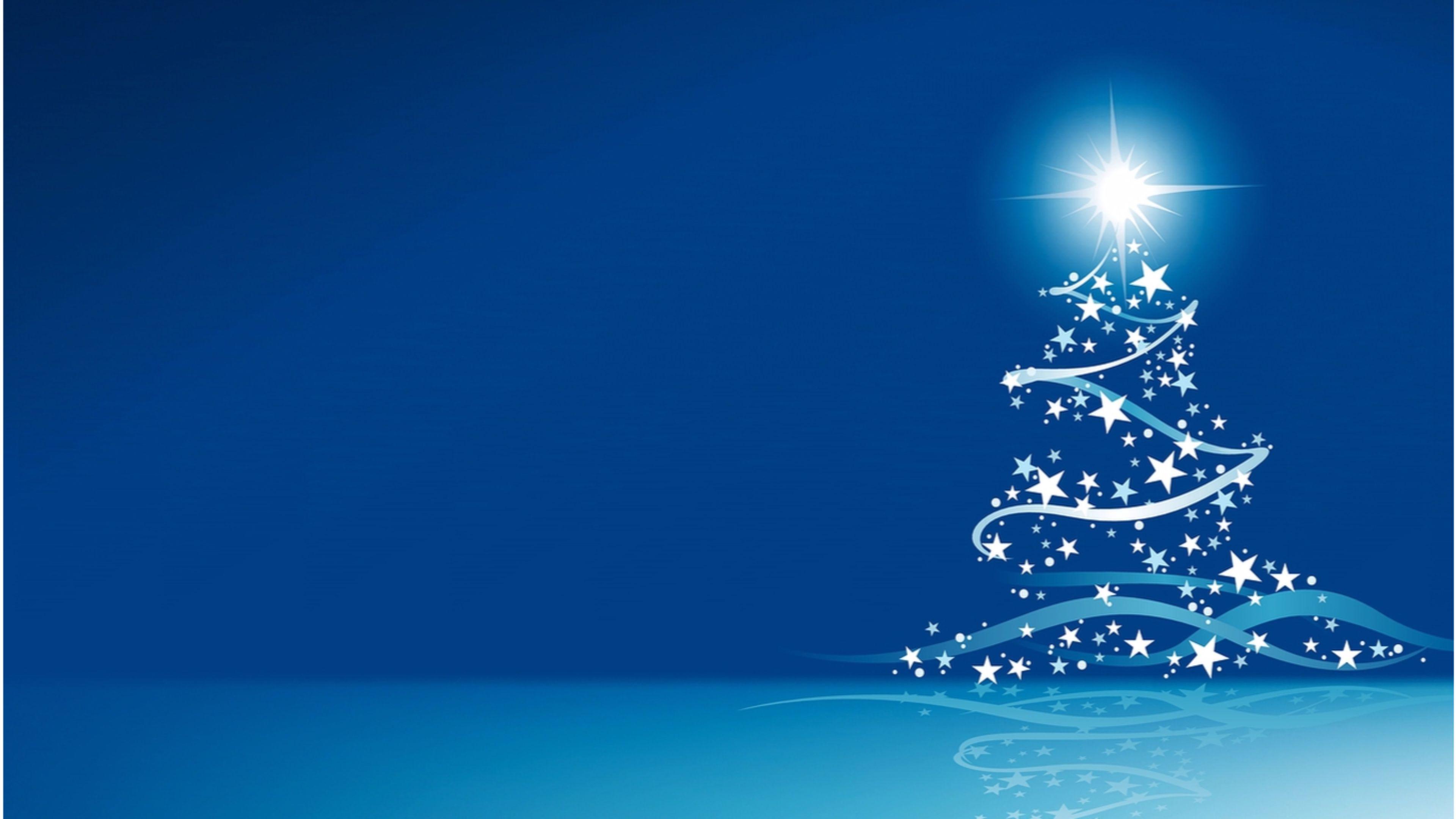 3840x2160 Blue Christmas 4K Wallpaper. Free 4K Wallpaper