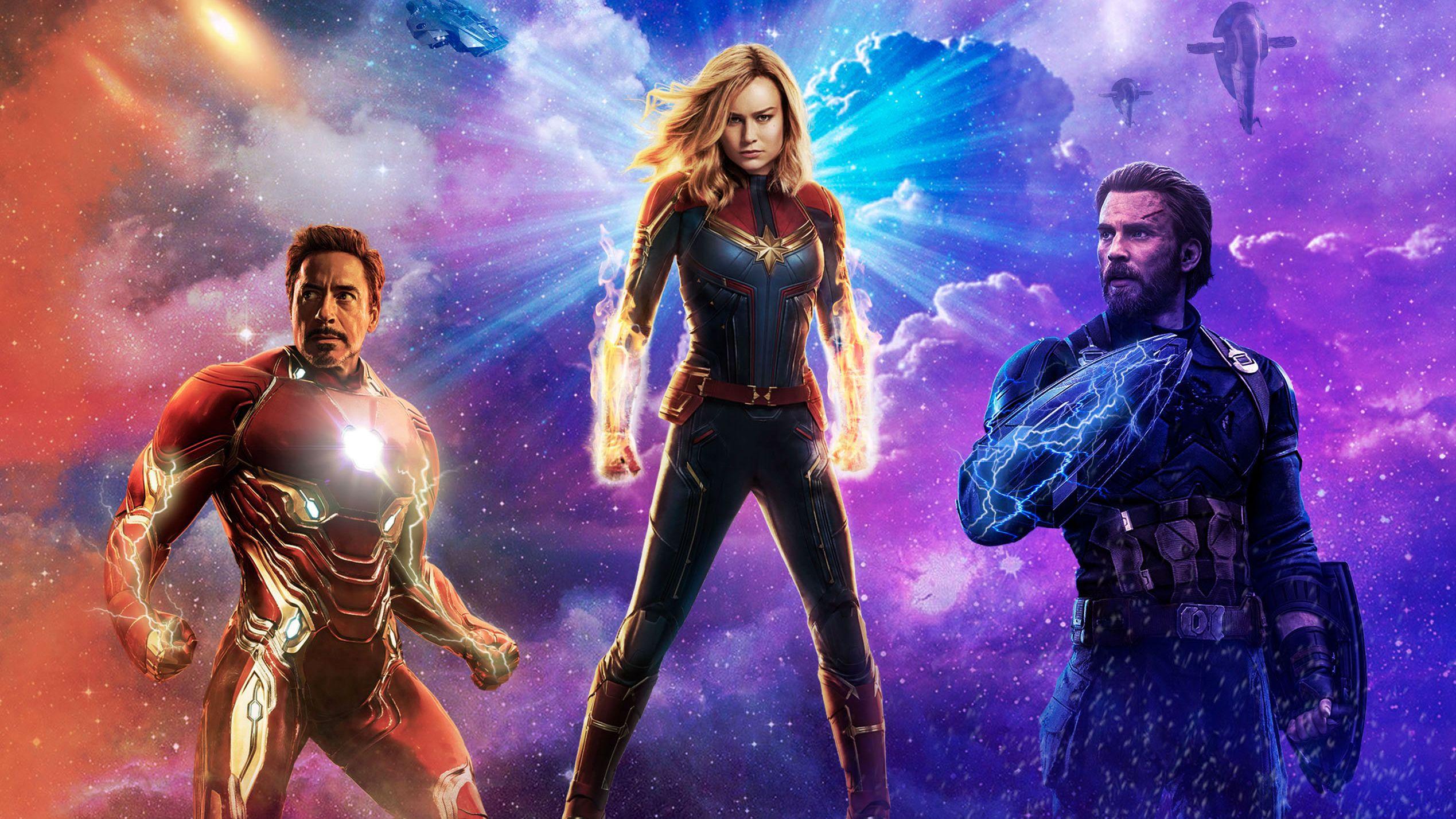 2538x1428 Captain America And Captain Marvel Wallpaper