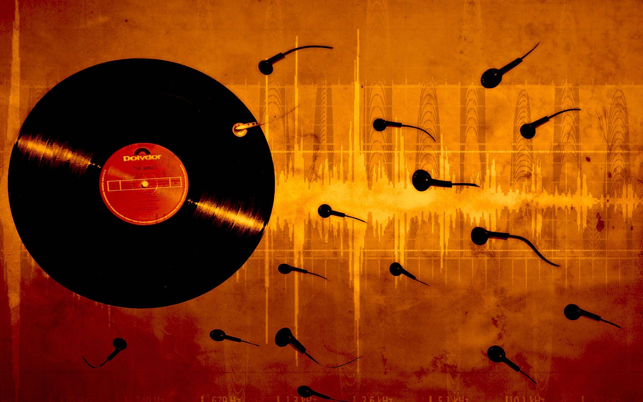 HD wallpaper vinyl record plate music analog vintage hifi sound  tinge  Wallpaper Flare