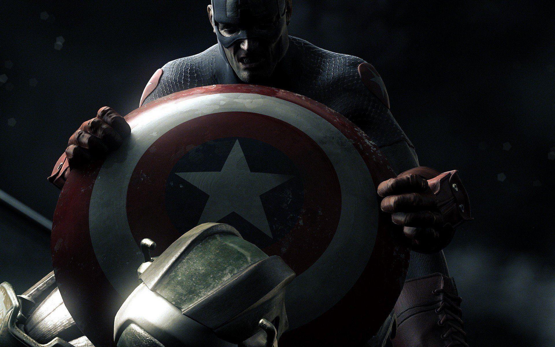 1920x1200 Captain America Shield Background
