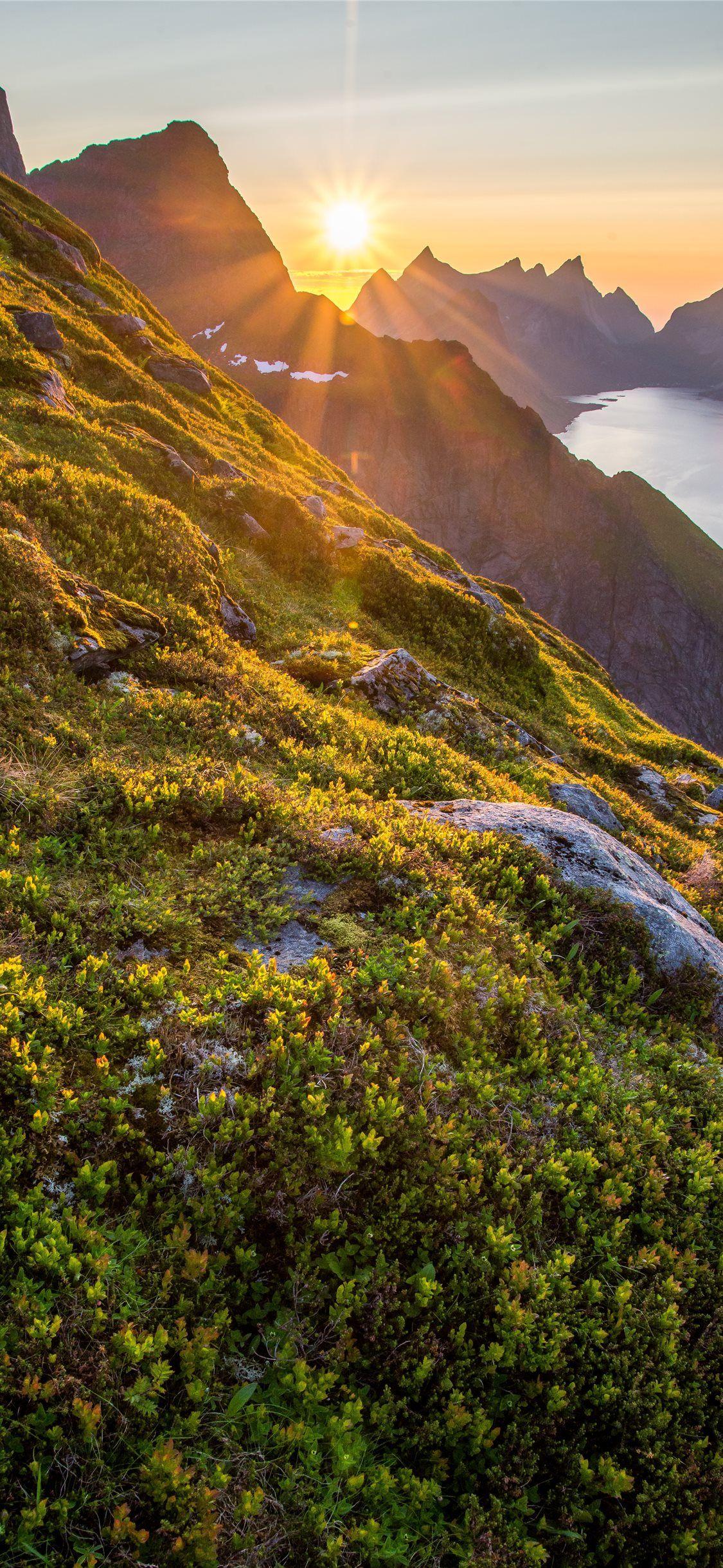 1125x2436 mountain range iPhone X Wallpaper Free Download