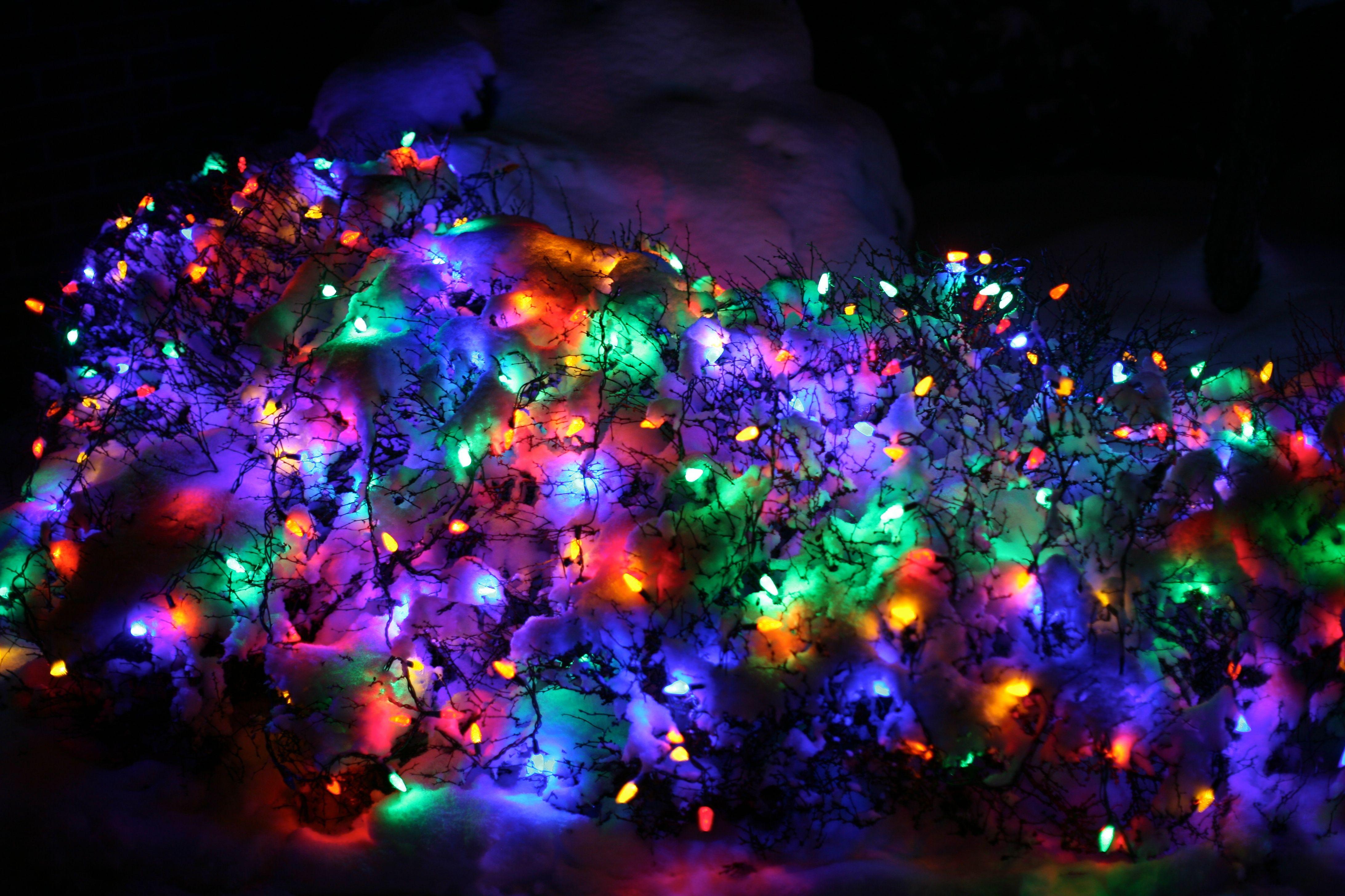 4368x2912 Christmas Lights Wallpaper to Celebrate Christmas on Pc, Smart Phones
