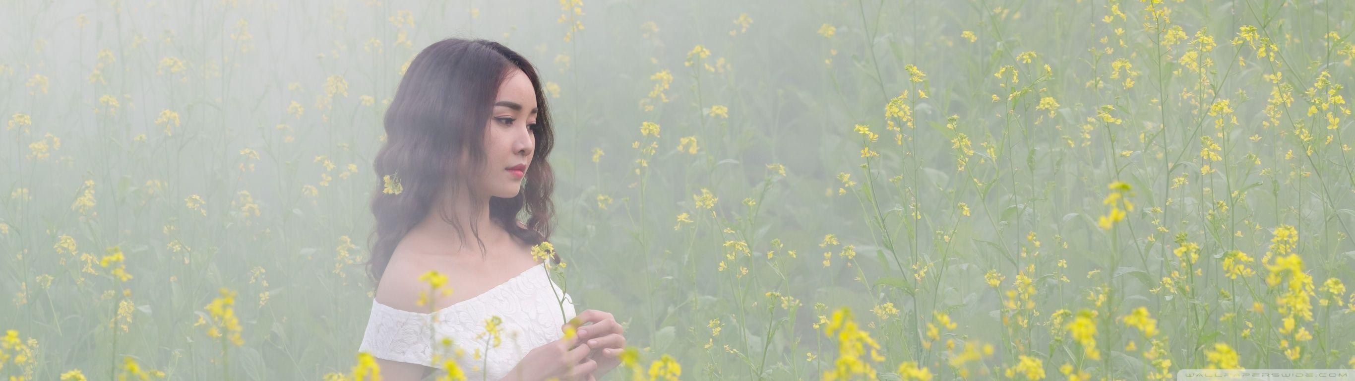 2732x768 Japanese Girl Aesthetic Ultra HD Desktop Background Wallpaper