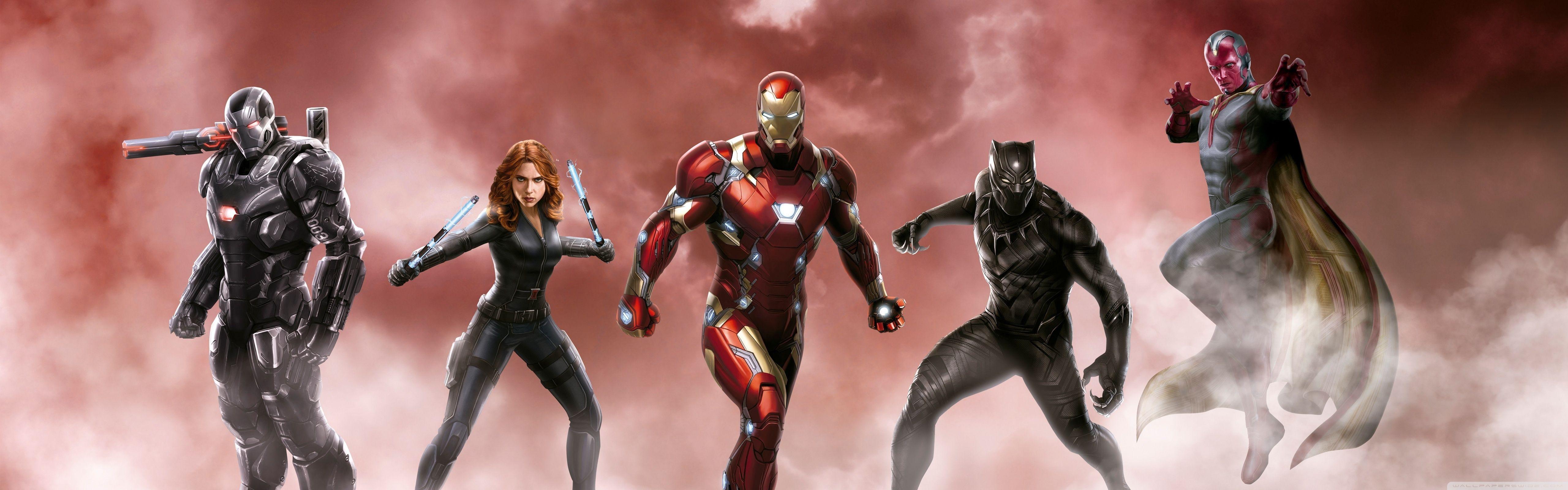 5120x1600 Captain America Civil War Ultra HD Desktop Background Wallpaper