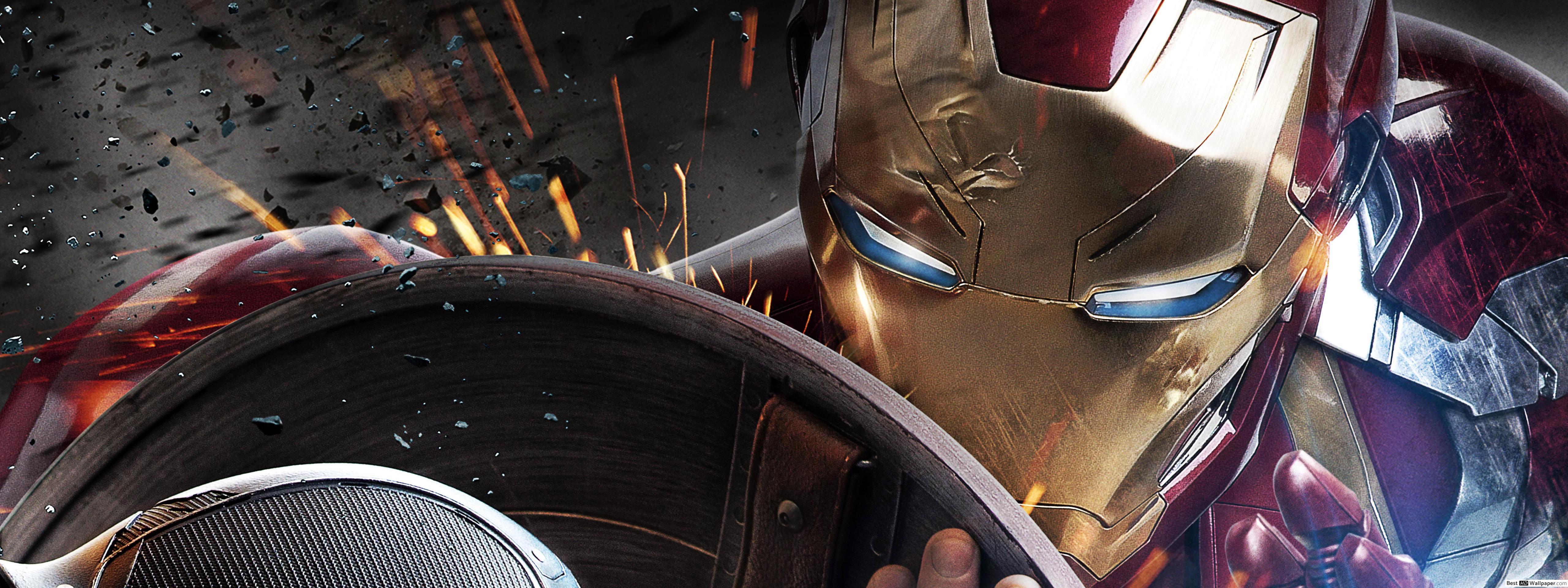 5120x1920 Captain America: Civil War HD wallpaper download