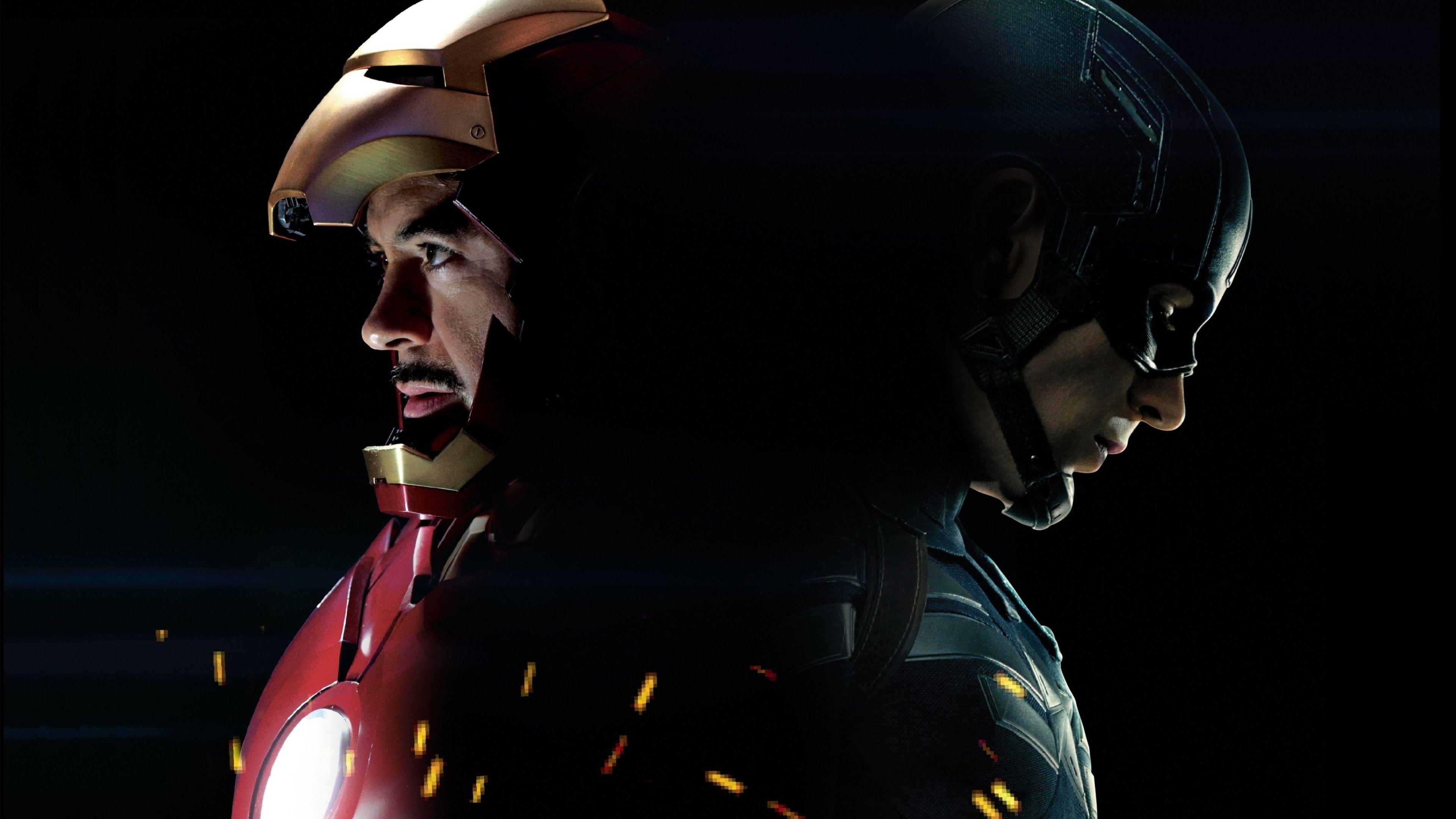 3840x2160 Wallpaper 4k Captain America 3 Civil War Iron Man captain america