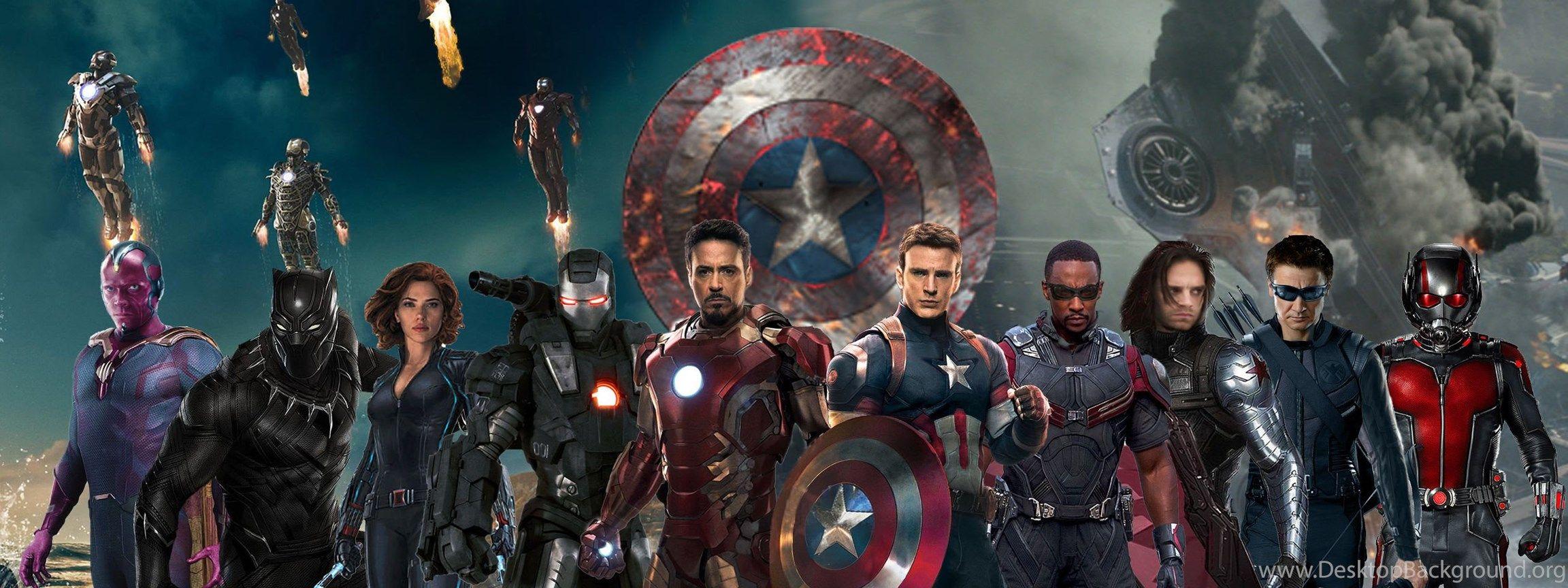2304x864 Captain America Civil War HD Wallpaper, Trailer, Cast Desktop