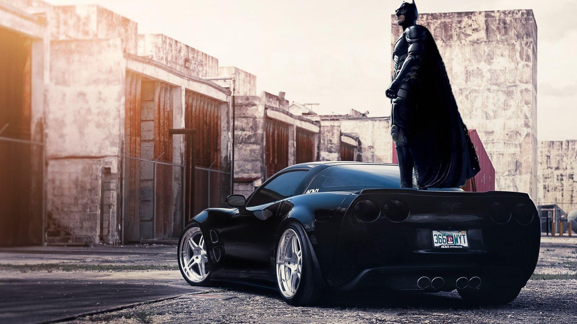 1920x1080 Tải xuống miễn phí Hình nền màn hình rộng Batman trên xe hơi Wide