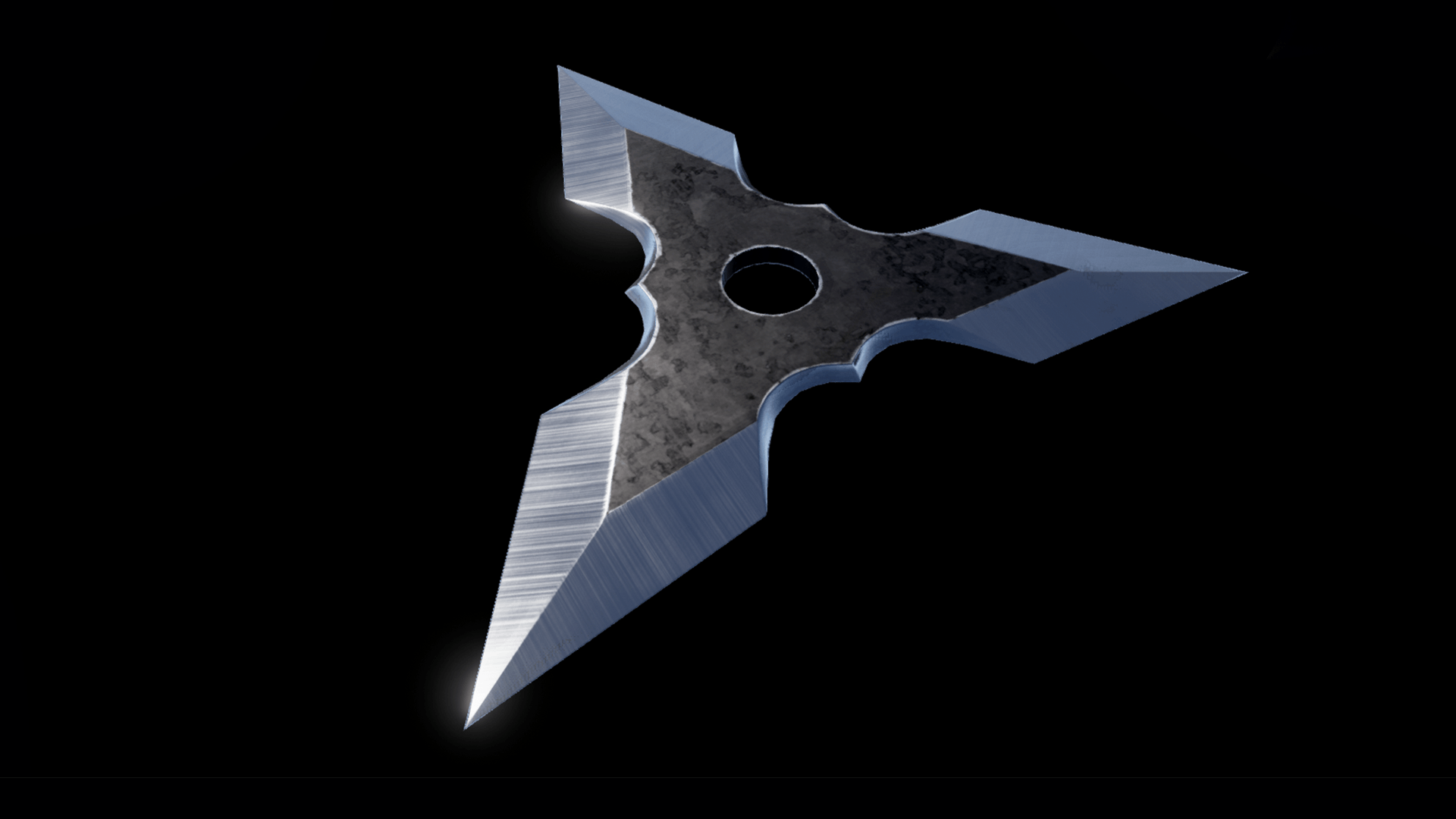 Red Black Hole Shuriken Wallpaper