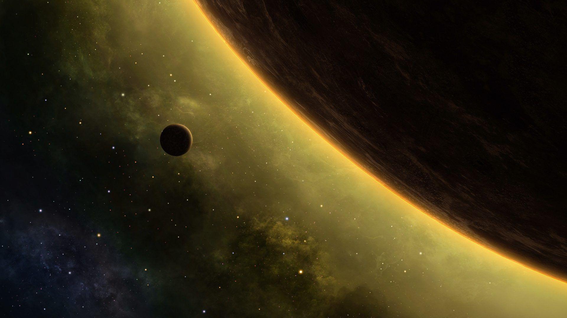 1920x1080 Planets Tag wallpaper: Planets Nebula Planet Stars Nature
