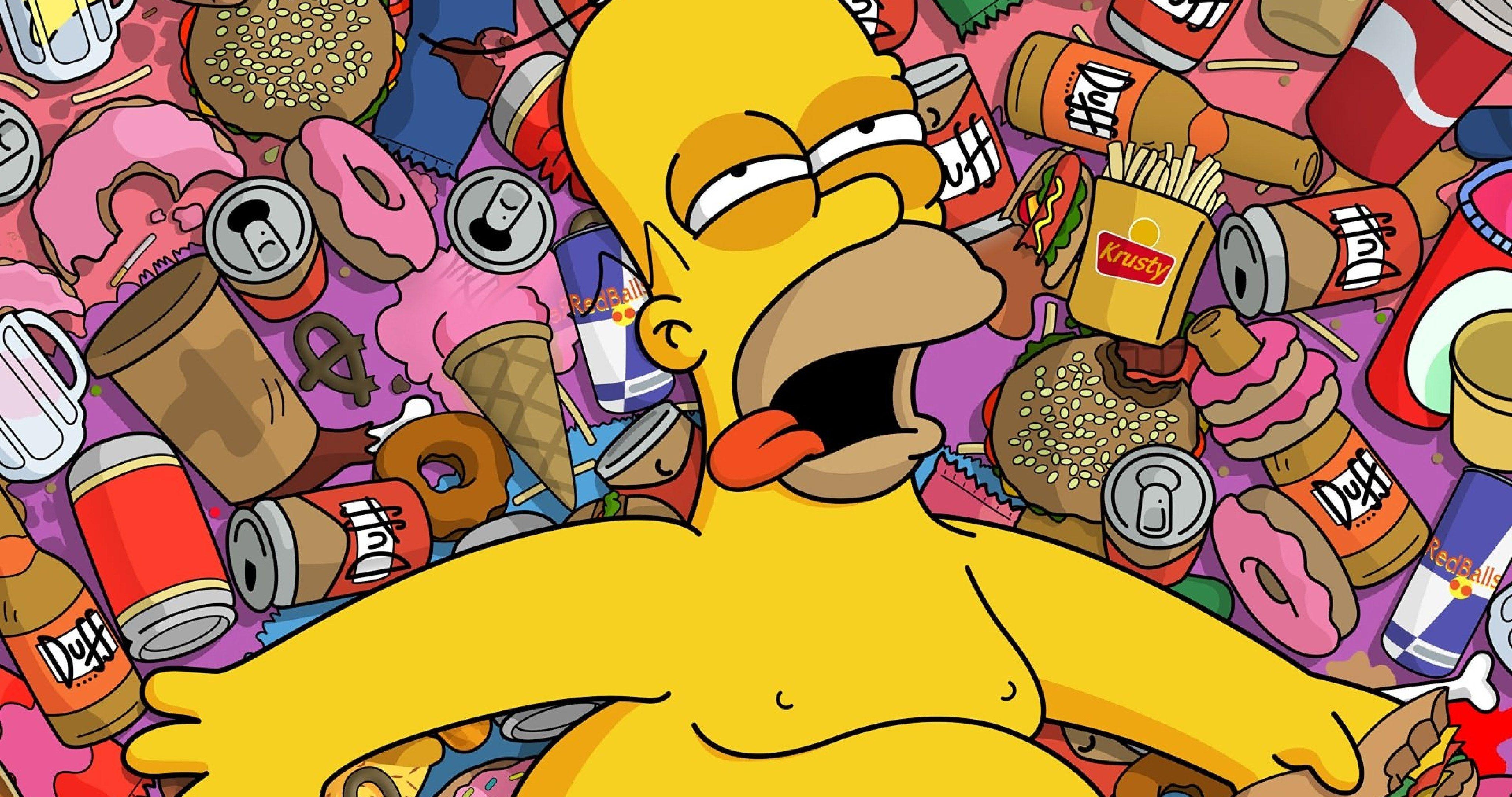 4096x2160 funny homer simpson wallpaper 4k ultra HD wallpaper High quality