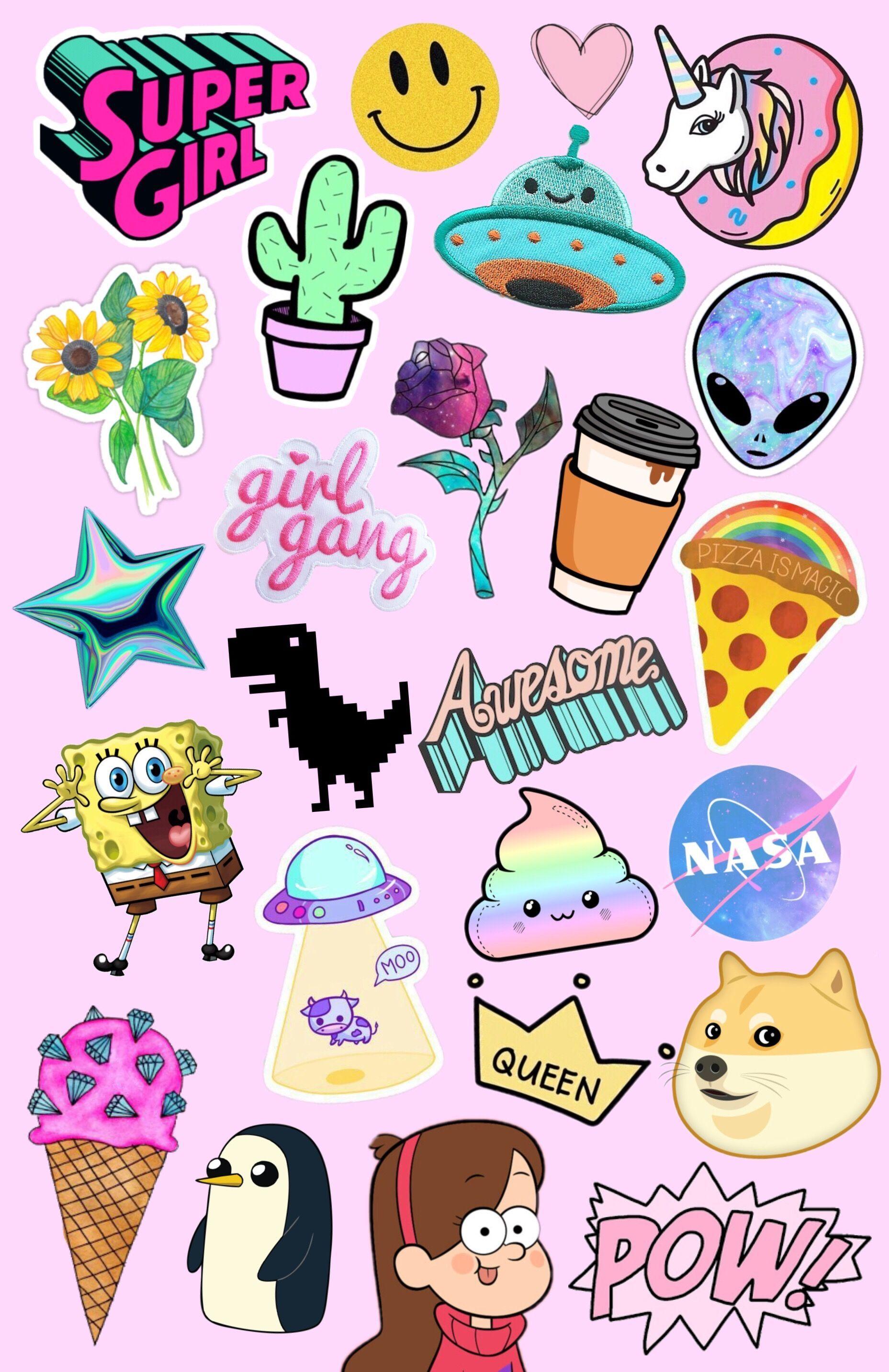 Aesthetic Stickers Wallpapers - Top Free Aesthetic Stickers Backgrounds