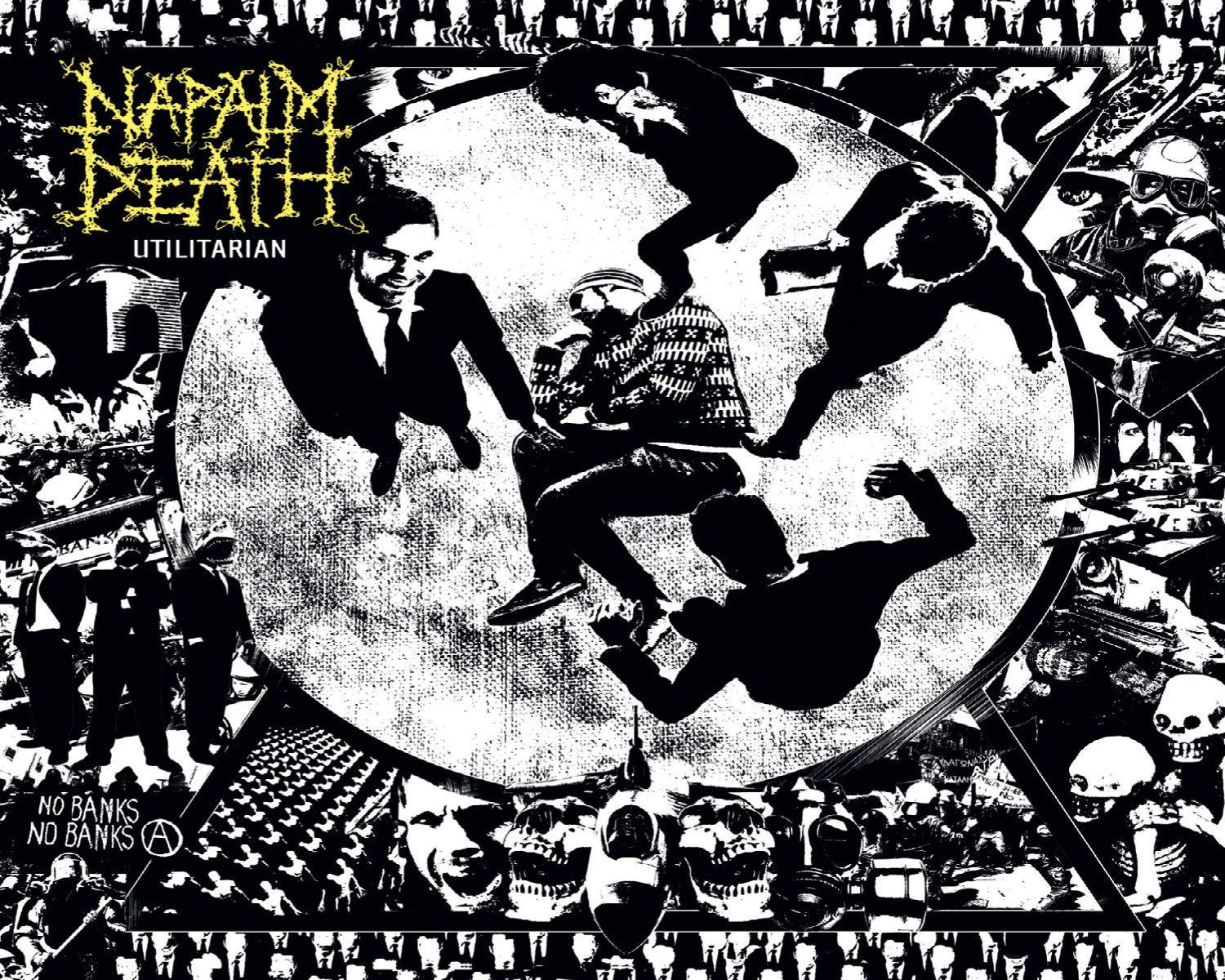 1500x1200 NAPALM DEATH death metal thrash heavy cover wallpaperx1200