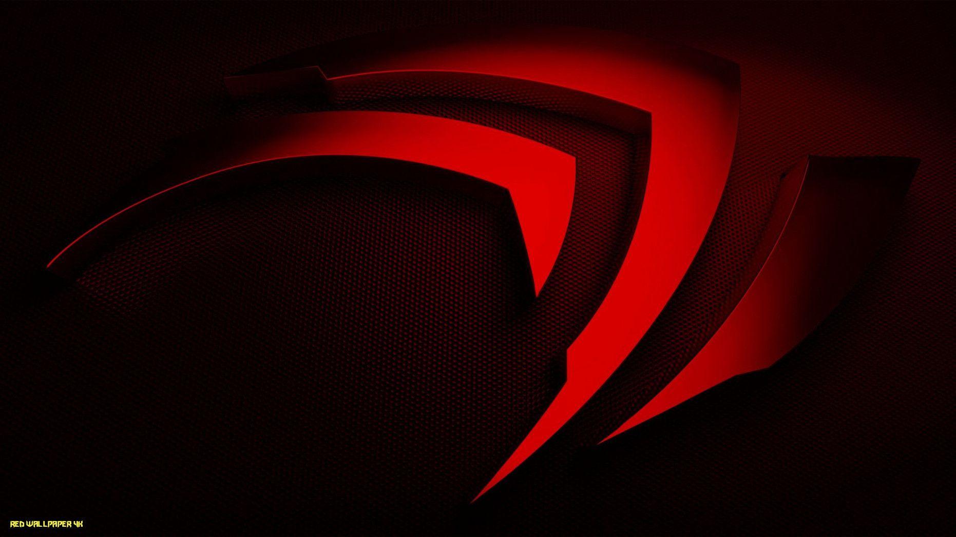 1862x1047 12K Red GeForce Wallpaper