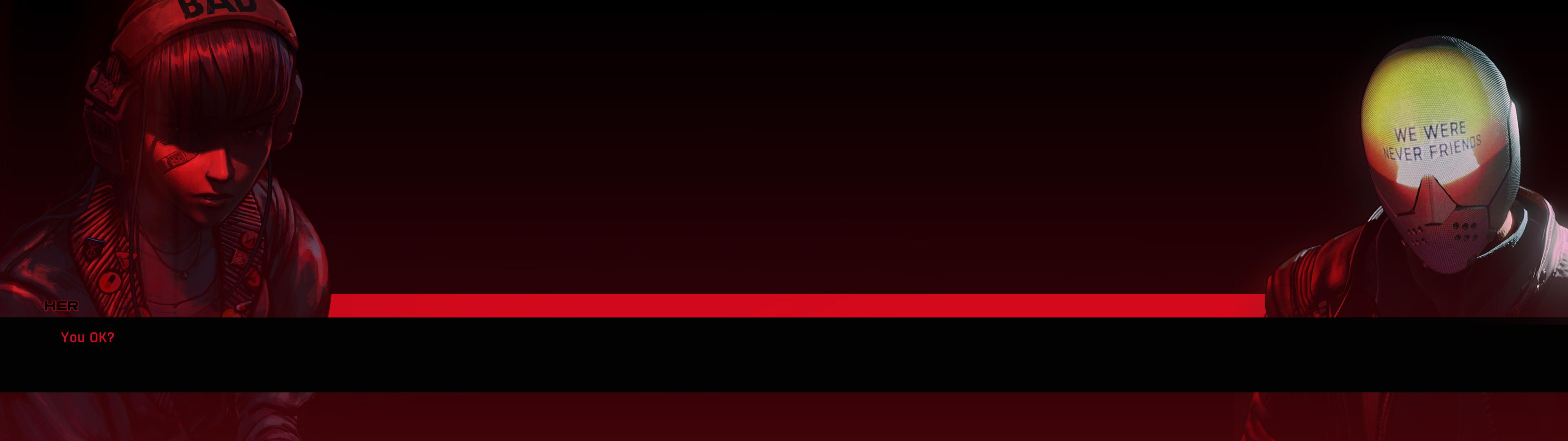 3840x1080 You OK? (2x 1080p Monitor Wallpaper) from RUINER