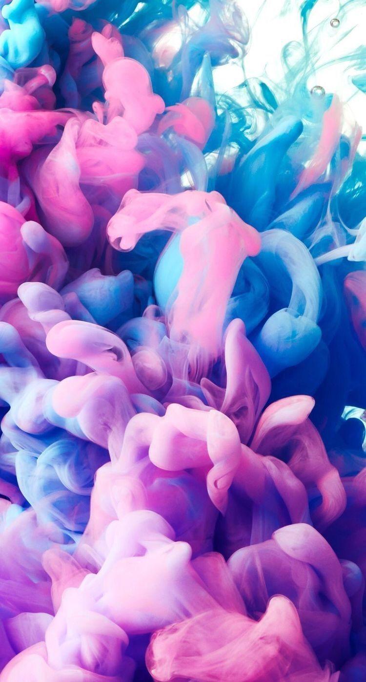 750x1396 Smoke. Colourful. Wallpaper. iPhone. Android. Colourful