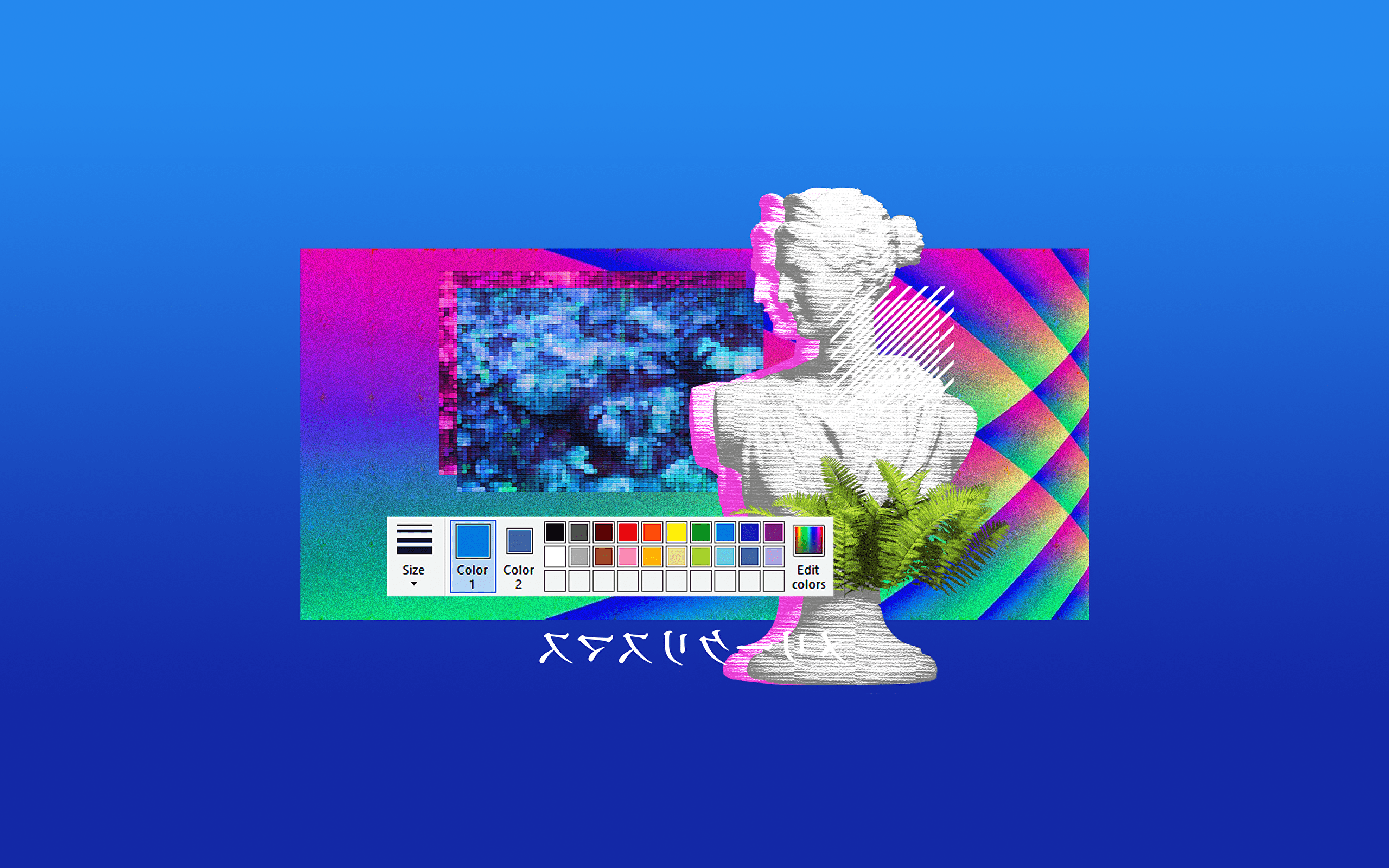 2560x1600 Minimalist vaporwave wallpaper (OC)