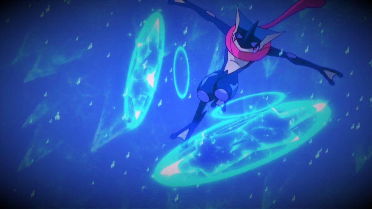 1191x670 Ash's Greninja using a double Water Shuriken